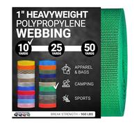 Strapworks Correa de Polipropileno Pesado, Correas de Polietileno Resistentes para reparación de Equipos de Bricolaje al Aire Libre, 1 Pulgada x 10 Yardas, Verde Kelly