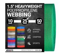 Strapworks Correa de Polipropileno Pesado, Correas de Polietileno Resistentes para reparación de Equipos de Bricolaje al Aire Libre, 1.5 Pulgadas x 25 Yardas, Verde Kelly