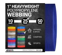 Strapworks Correa de Polipropileno Pesado, Correas de Polietileno Resistentes para reparación de Equipos de Bricolaje al Aire Libre, 1 Pulgada x 25 Yardas, Azul Marino