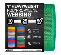Strapworks Correa de Polipropileno Pesado, Correas de Polietileno Resistentes para reparación de Equipos de Bricolaje al Aire Libre, 1 Pulgada x 50 Yardas, Verde Kelly