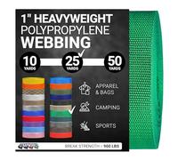 Strapworks Correa de Polipropileno Pesado, Correas de Polietileno Resistentes para reparación de Equipos de Bricolaje al Aire Libre, 1 Pulgada x 25 Yardas, Verde Kelly