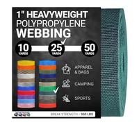 Strapworks Correa de Polipropileno Pesado, Correas de Polietileno Resistentes para reparación de Equipos de Bricolaje al Aire Libre, 1 Pulgada x 25 Yardas, Verde Bosque
