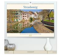 Strasbourg - Ville d'histoire et de charme au coeur de l'Europe (Calendrier mural haut de gamme 2027 DIN A2 vertical), CALVENDO calendrier mensuel: ... se rencontrent au coeur de l'Europe.