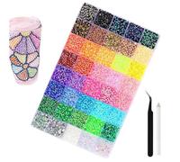 Strass De Gel - Proyecto de Fabricación de Joyería | Piedras Preciosas Arcoíris con Fondo Plano - Para Zapatos, Teléfonos, Ropa, Tela, Uñas De Manos Y Pies Y Más