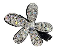 Strass-Haarspange mit Blumenmuster | Glänzende Kristall-Haarspange | Dekorative Haarspange | Für, Brautjungfern, Damen und Mädchen, Feiertage, Veranstaltungen, Zeremonien und Treffen