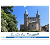 Straße der Romanik im Harz - eine Rundreise von Magdeburg in den Harz (Wandkalender 2026 DIN A3 quer), CALVENDO Monatskalender: Die Straße der Romanik ... Klöstern und Kirchen vorbei.