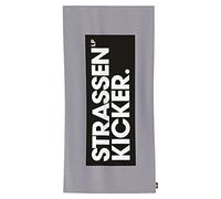 STRASSENKICKER Toalla de baño con texto impreso aprox. 75 x 150 cm, 100 % algodón con acabado en velur, con etiqueta de marca