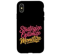 Strategize Optimize Monetize Empresario empresarial - Carcasa para iPhone X/XS