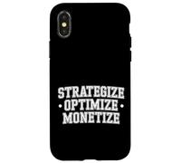 Strategize Optimize Monetize Empresario empresarial - Carcasa para iPhone X/XS