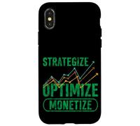 Strategize Optimize Monetize Empresario empresarial Carcasa para iPhone X/XS