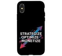 Strategize Optimize Monetize Empresario empresarial - Carcasa para iPhone X/XS