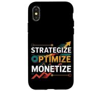 Strategize Optimize Monetize Empresario empresarial -- Carcasa para iPhone X/XS