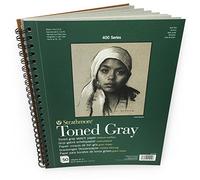 STRATHMORE 400 Toned Sketch Pads, Bloc de Papel de Color para Esbozo, Grano Fino, 118g, Espiralado, 22,86 x 30,48 cm, Bloc, 50 hojas