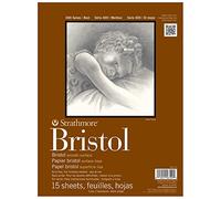 Strathmore (475-14 STR-475-14-Almohadilla Bristol de 15 Hojas, 14 x 17 Pulgadas, Papel, Blanco, 14"X17"