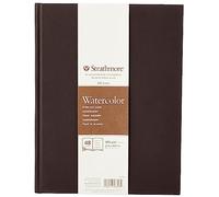 Strathmore Álbum encolado 21.6 x 27.9 cm, 48 hojas, Watercolor 300 g, blanco natural
