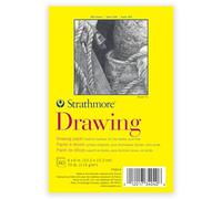 Strathmore Bloc de papel de dibujo serie 300, encuadernación de cinta, 60 hojas, blanco, 4 x 6 pulgadas, 1 unidad