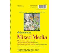 Strathmore str-362 - 5 40 hoja nº 90 Mixed Media Pad, 5,5 por 8,5 "