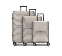 Stratic Shine 4 ruedas Juego de maletas 3 piezas Con asa expansible beige