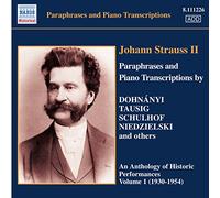 Johann Strauss – Paráfrasis y transcripciones para piano Volumen 1 – CD – NAXOS