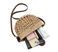 Straw Bags For Women Hollowed-natural Straw And Meticulously Woven By Hand,