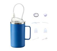Straw Cup For Elderly - Stainless Steel Spill-Proof - Adaptive Drinkware Ai