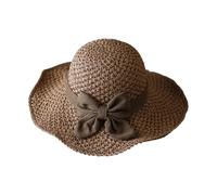 Straw Hat for Women - Wide Brim Crochet Sun Hat, UV Protection Foldable Vintage Summer Beach Hats for Vacation, Travel, Dating, Outdoor Walking, Resort Wear and Sunny Day Casual Outfit Styling