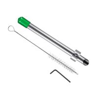 Straw Hole Puncher, Lemonade Cup Punch Tool, Stainless Steel Beverage Cutter, Ergonomic Handle Easy Cleans Compact Design for Cafe, Kitchen, Food Stall, Drink Bars Use, 6.3inches