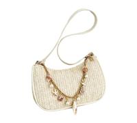 Straw Purse, Casual Straw Tote Bag, Woven Handbag, Summer Shoulder Bags