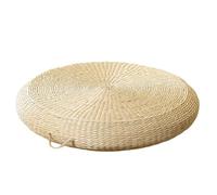 Straw Seat Cushion Pad - Tatami Floor Cushion, Meditation Round Pillow, Handmade Straw Weave Seat, Yoga Chair Floor Mat | Tatami Decor, Floors Seating, Relaxation Cushions, Home Meditation, Yoga