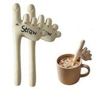 Straw Toe-tal Straw,Handmade Foot Shape Reusable Straw,Ceramic Reusable Shaped Drink Sticks,The Weirdest Way to Sip Your Drink,Funny Gag Gift for Prank Lovers Bartenders,Unique White Elephant Gift