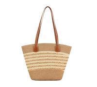 Straw Tote Bag - Large Boho Smooth Zipper Shoulder | Straw Handbags For Women | 40x28x13cm Raffia 200g For Outdoor Travel Vacation Shopping Pool Office College Party Birthday Wedding Beach Summer Wov