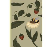 Strawberries and Bee Nature A5 Journal/Notebbok
