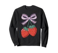 Strawberries and Lavender Lace Bow - Kawaii Style Art Sudadera