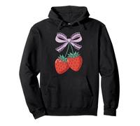 Strawberries and Lavender Lace Bow - Kawaii Style Art Sudadera con Capucha