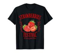 Strawberries Festival A Berry Good Time Vintage Camiseta