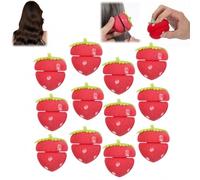 Strawberries Sponge Hair Curlers, Strawberries Foam Rollers, Strawberries Shaped Sponge Hair Styling Curlers, Heatless Curlers Sponge Rollers Modeling Tool, for Hair Tools (12pcs)
