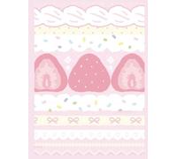 Strawberry Aesthetic Notebook 8.5 x 11 - Cute Pastel Journal for School, Work & Writing