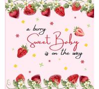 Strawberry Baby Shower Guest book: A Berry Sweet Baby Is On The Way I It's a Girl Gender Reveal I Memory Book Instant Photo Advice Prediction Baby Keepsake Book
