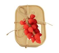 Strawberry Bath Soap, Handmade Facial Cleanser, 3.2 Inches Natural Bar with Fruit Shape, Moisturizing Skin Wash, Decorative Guest Soap with Sweet Scent, Hygiene Essential for Home and Travel