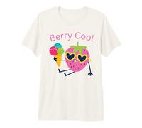 Strawberry Berry Cool Summer Icecream Camiseta Premium