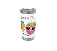 Strawberry Berry Cool Summer Icecream Vaso térmico de acero inoxidable de doble pared