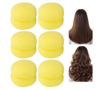Strawberry Curlers For Hair 6 Pieces Sleep - Friendly Natural Tool | |No-Heat Soft Foam Hair Rollers & Wave Styling Set - Friendly Natural Tool - Strawberry Curlers For Hair 6 Pieces Sleep - Rol