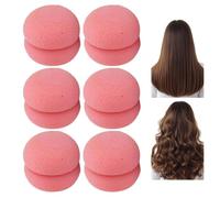 Strawberry Curlers For Hair 6 Pieces Sleep - Friendly Natural Tool | |No-Heat Soft Foam Hair Rollers & Wave Styling Set - Friendly Natural Tool - Strawberry Curlers For Hair 6 Pieces Sleep - Rol