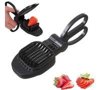 Strawberry Cutter Tool - 8.27*2.87*2.99 InPortable Stainless Chopper,Strawberry Chopper | For Slicing Kiwis Grape Egg Vegetable Including Dessert Cups Salad Cake Stand Decorations Homemade Bread Decor