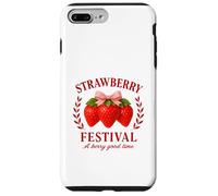 Strawberry Festival A Berry Good Time Vintage Fruit Lovers Carcasa para iPhone 7 Plus/8 Plus