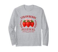 Strawberry Festival A Berry Good Time Vintage Fruit Lovers Manga Larga