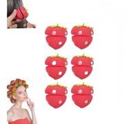 Strawberry Heatless Curlers, Strawberry Foam Rollers, Foam Strawberry Overnight Shape Magic Hairs Curls, Foams Hair Curlers For Long Hair & Short Hair