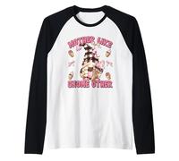 Strawberry Ice Cream Lover GNOME Mom Saying For Summer Mommy Camiseta Manga Raglan