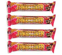 Strawberry Jawbreaker - Paquete de 4 bolas de caramelos Zed novedosos caramelos de chicle (paquete de 8)