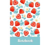 Strawberry Journal - 120 Lined Pages with Cute Fruit and Floral Design